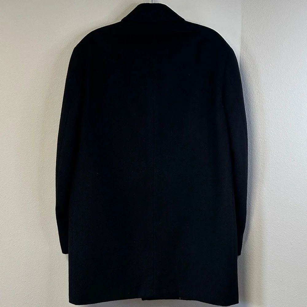 Lauren Ralph Lauren Men’s 40R Classic Fit Jake Wool Blend Black Overcoat